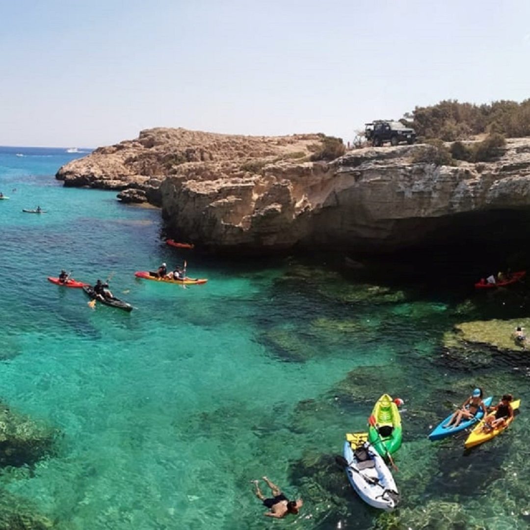 Things to do in Paphos- Kayaking in Cyprus at Akamas