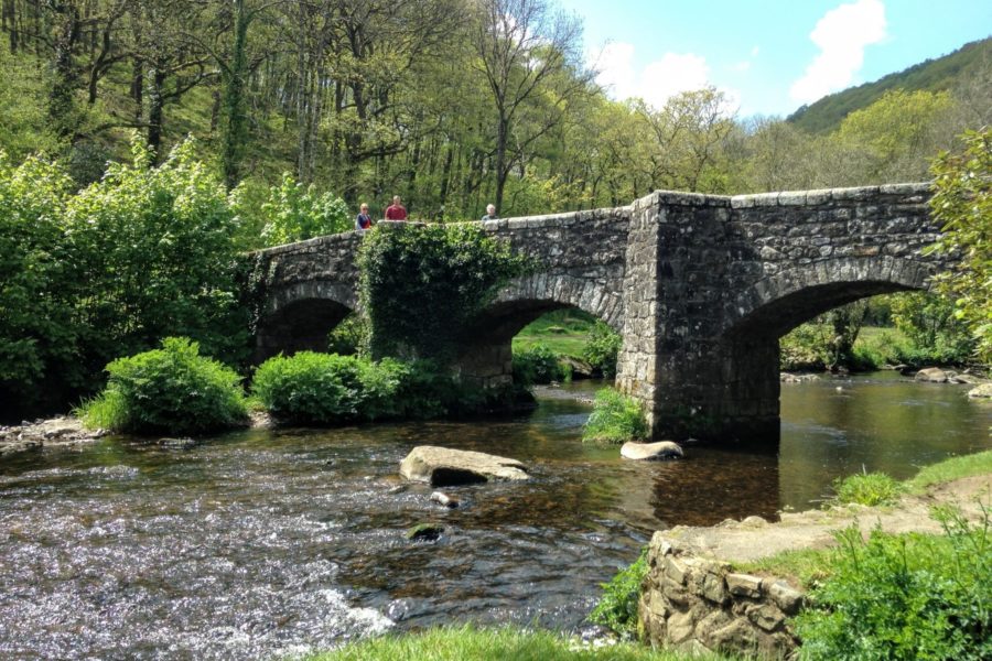 Fingle Bridge in Dartmoor National Park